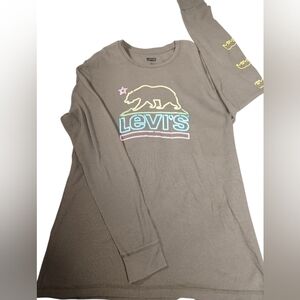 Levi Strauss Mens XXL Graphic Long Sleeve Thermal Shirt